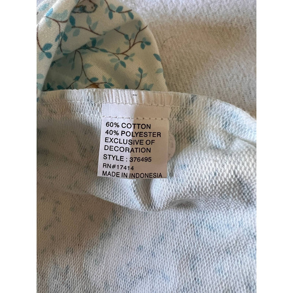 Miss Elaine White with Print Zip Up Night Gown NWT- S - Picture 5 of 12